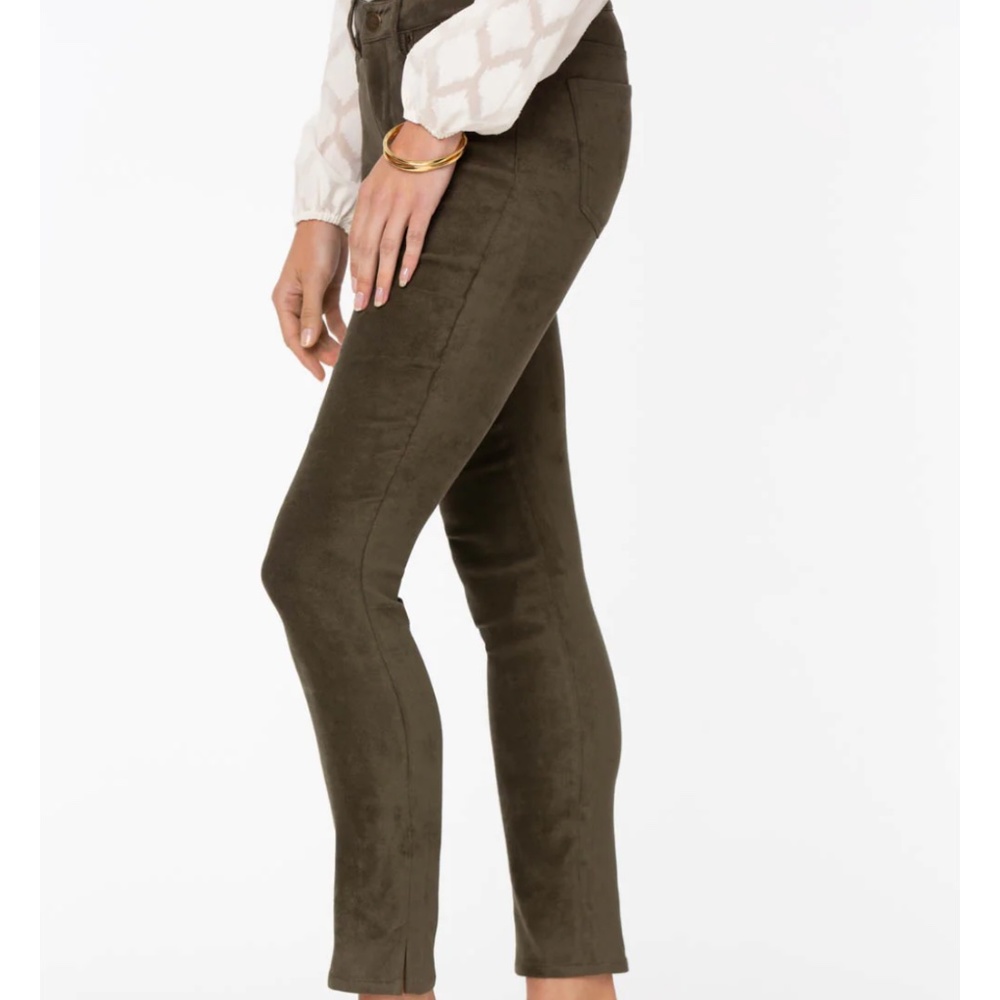 🔴💚 EUC NYDJ Alina Skinny Ankle Pants in "Loden" green - Size 4